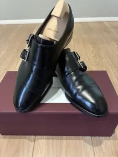 【希少5E】JOHN LOBB 黒ダブルモンクNASEBYのサムネイル