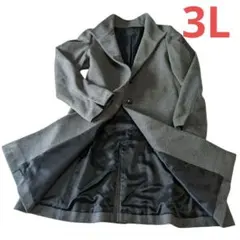 大きいサイズ★美品 iＣＢ アイシービー スタンドカラー ロングコート カシミヤ