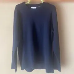GLOBAL WORK ネイビー 長袖ニット M シンプル