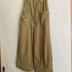 コーデュロイガウチョパンツ