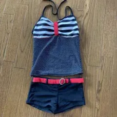 セパレート　ストライプドット模様水着のサムネイル