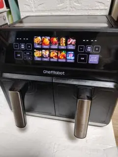 【美品】ChefRobot ノンフライヤー 8L ダブルバスケット 調理家電のサムネイル