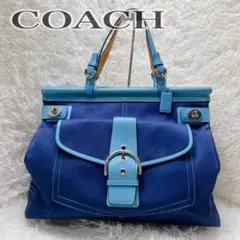 COACH コーチ 9367　トートバッグ　ハンドバッグ　A4収納 ターンロック