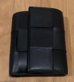 ボッテガヴェネタ カセット イントレチャート 三つ折り財布 ブラック