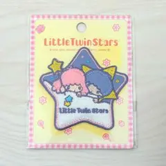 キキララ 刺繍 ワッペン アップリケ 2003年 平成 リトルツインスターズ