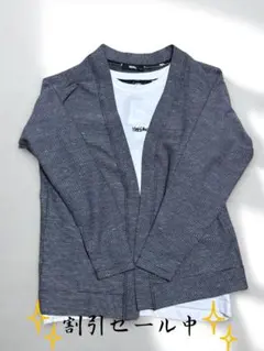 【美品】MOSSIMO Mサイズ ハニカムカーディガン＆Tシャツ アンサンブル