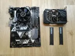 マザボ、i5-9400f、グラボ、メモリ16gb×2