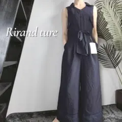 【新品タグ付き】Rirand ture ノースリーブ開襟ワイドコンビネゾンのサムネイル
