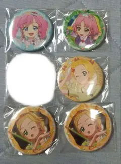 アイカツ　stage缶バッジ　天羽まどか　サクラ　ひなき