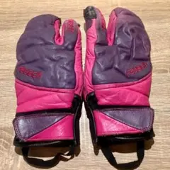 reusch　ロイシュ　ピンク　キッズ　ジュニア用　スキーグローブ　EU7　XS