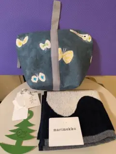 ★新品未使用★ミナペルホネン ポーチ＆marimekko　ミニタオル
