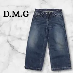 D.M.G. ドミンゴ　ダークブルー ワイドレッグデニム膝下丈