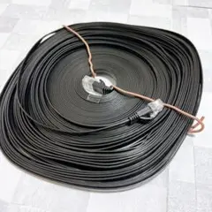 ☆LANケーブル CAT6A 10m スーパーフラット ブラック