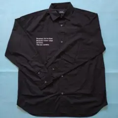 メンズ M ブラック長袖シャツ