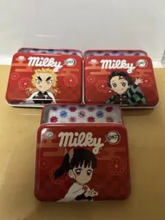 鬼滅の刃 ミルキー缶 3個セット