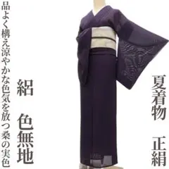 ゆめsaku 夏着物 正絹 縦絽 刺繍 手縫い仕立て 訪問着 P-315 - メルカリ