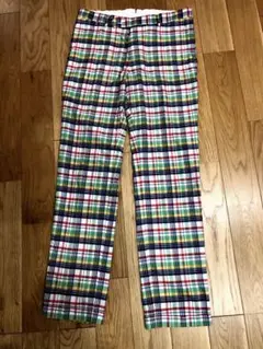 TOSSY MIURA×THOMAS MASON マルチカラー チェックパンツ