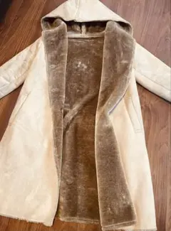 【美品】nano universeムートン風　フード付きコード