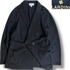 J7219 美品 ラルディーニ 現行ハイゲージコットンニットジャケット XL