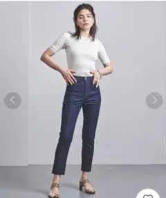 HYKE ハイク デニム　ジーンズ　テーパード　パンツ　インディゴのサムネイル