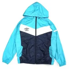 UMBRO　ジュニア　フード付きウインドブレーカージャケット　160