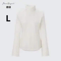 UNIQLO マメクロゴウチ L メッシュ ハイネックT 長袖カットソー シアーのサムネイル