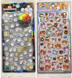 ジュエルプチドロップシール　2枚セット　ハムハムcafe シマエナガ