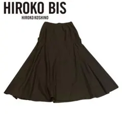 HIROKO BIS ヒロコビス ウールフレアスカート ブラウン 11号のサムネイル