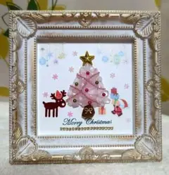 ✫可愛いクリスマスツリー✫　シーグラスアート