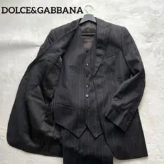 ドルチェ&ガッバーナ 3ピースセットアップ ストライプ ジャケット サイズ44