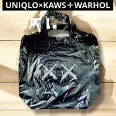 UNIQLO KAWS WARHOL カウズ ウォーホル トートバック 黒のサムネイル