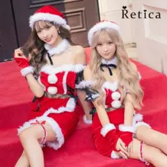 クリアストーン Tika サンタコスプレミニドレス 赤