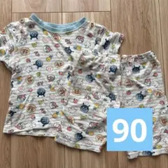 アンパンマン｜半袖パジャマ｜夏｜ブルー｜90