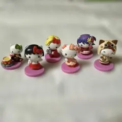 ハローキティコラボレーションチョコエッグフィギュア　6点セット