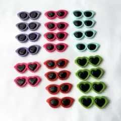 カラフル サングラス デコレーションパーツ 22個
