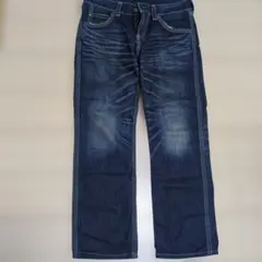 リーバイス　ダークブルー ストレートデニム　33インチ　Lサイズ相当