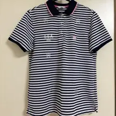 最終値下げMunsingwear レディース ゴルフポロシャツ ボーダー L