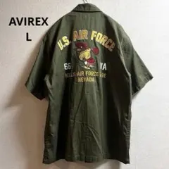 《美品》AVIREX WEAPONS SQUADRON 半袖シャツ 66th Lのサムネイル
