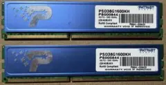 Patriot PSD316G1600KH 16GB メモリー 本体 2個 - メルカリ