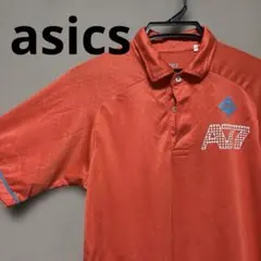 asics A77 ポロシャツ 朱色 夏服 スポーツのサムネイル