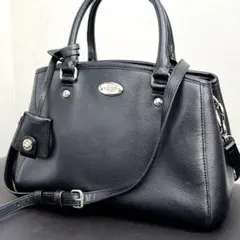 【美品 人気バッグ】コーチ ショルダーバッグ ハンドバッグ 2way 黒