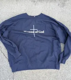 Hanes Woman of God スウェット ネイビー XLのサムネイル