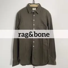 USA製 rag&bone handmade ヘリンボーン ワークシャツ Sのサムネイル
