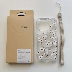 iPhone15Pro用 ケース MagSafe対応 クリア 花柄