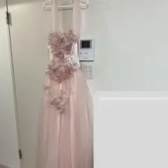 キャバ　ドレス　ロング　レース　花