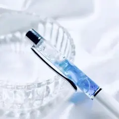 ハンドメイドボールペン【jellyfish】-ラメ少なめ- 替芯付き