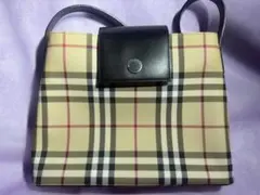 新品タグ付✨バーバリー ミニ ワンショルダーバッグ ノバチェック 本革 