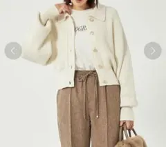 green label relaxingクロップド カーディガン