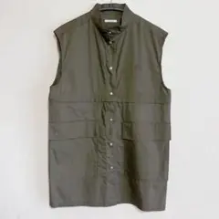 訳あり★Lutique ノースリーブベスト レディース オリーブ 2way Ｌ