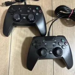 PS4 PS3 PC用　シンプル　コントローラー　ターボ　2個セット